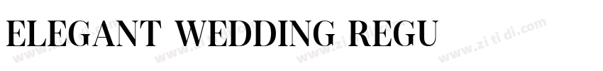 Elegant Wedding Regu字体转换 Elegant Wedding Regu字体转换
